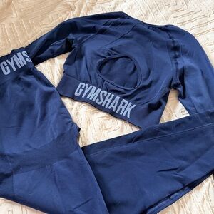 Gymshark Navy Blue Seamless Set